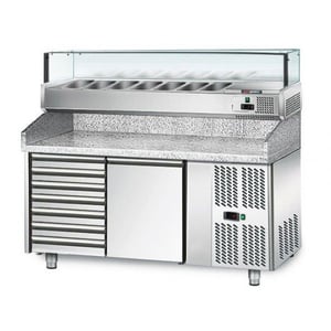 Холодильний стіл для піци GGM POS158SN#AGS154LN