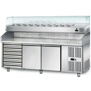 Холодильний стіл для піци GGM POS208SN#AGG203N, фото №1, інтернет-магазин харчового обладнання Систем4