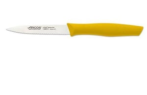 Нож для чистки зубчатый Arcos 100 мм желтый 188615 серия Nova