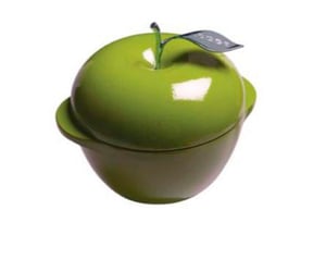 Каструля в формі яблука емальований чавун Lodge E3AP50