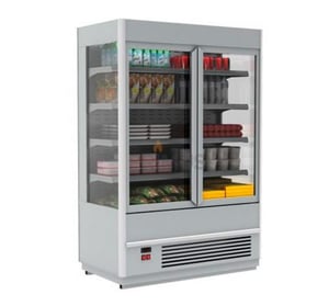 Холодильна гірка ВХСп-1,3 скло.фронт Carboma Cube, фото №1, інтернет-магазин харчового обладнання Систем4